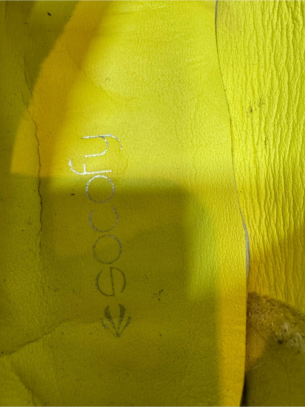 Socofy Yellow Floral Appliqué Soft Leather Women's Flats SZ 8 - Picture 5 of 13